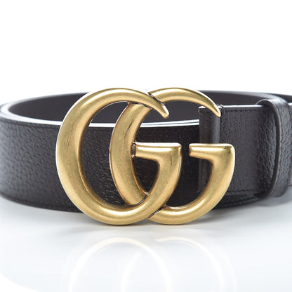 Gucci Textured Calfskin Double G 40mm Belt 80 32 Dark Cocoa 4 of 7