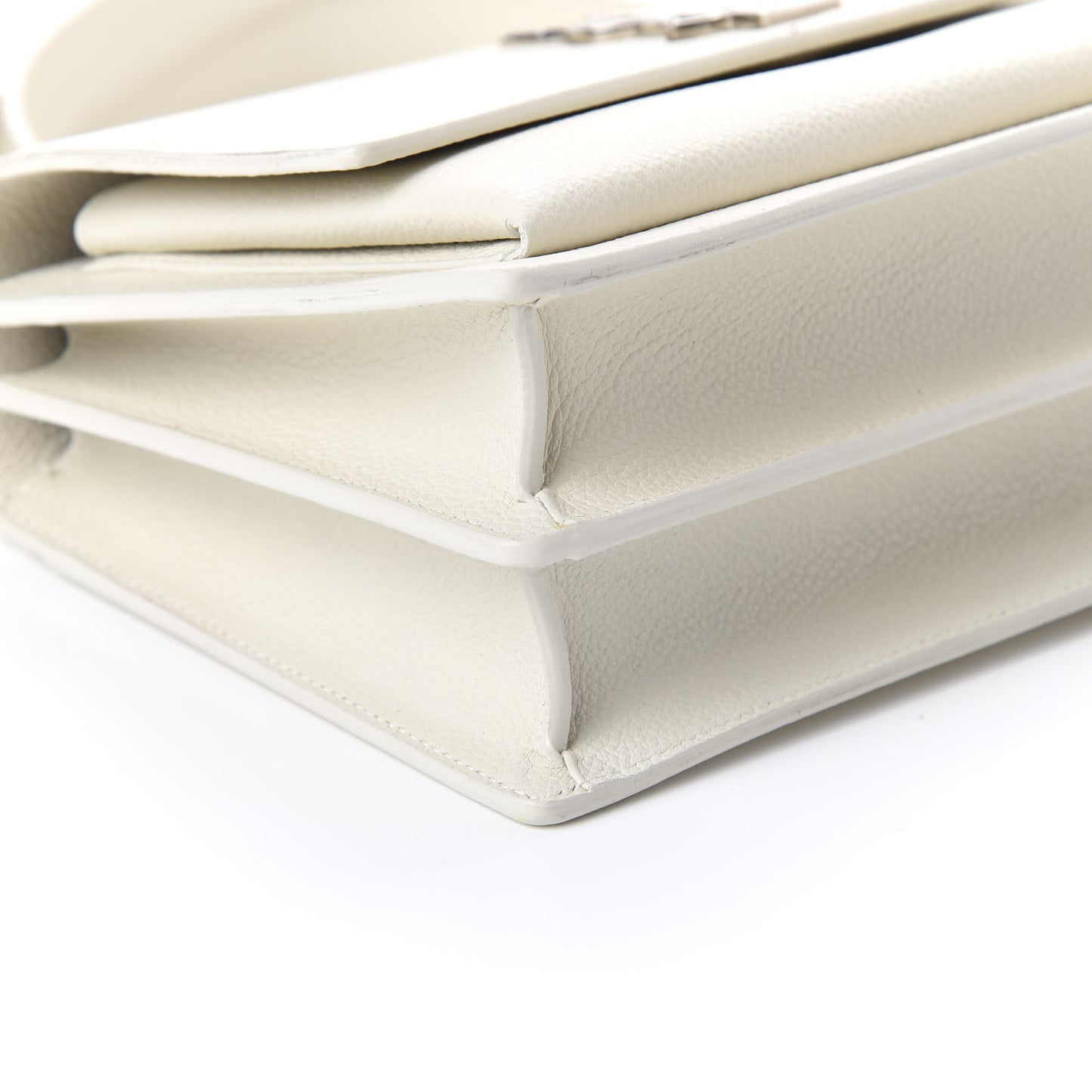 Calfskin Medium Monogram Sunset Dove White