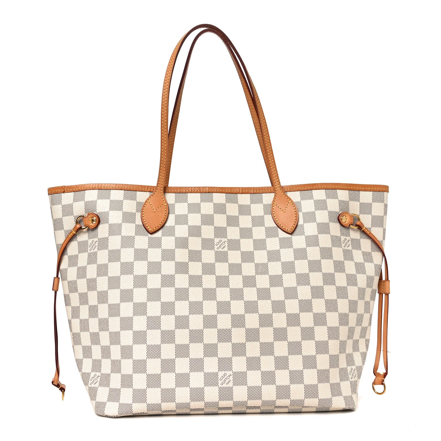 Louis Vuitton Damier Azur Neo Neverfull MM Rose Ballerine 1 of 9