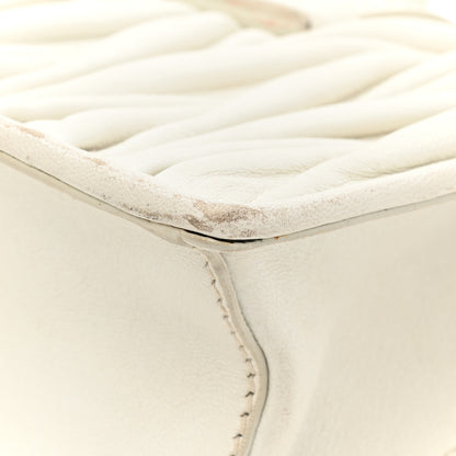 Miu Miu Nappa Matelasse Crystal Embellished Lady Shoulder Bag White 17 of 19