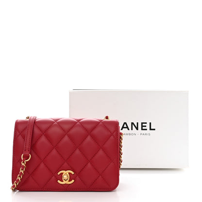 Chanel Calfskin Quilted Everyday Chic Single Flap Red 11 of 11