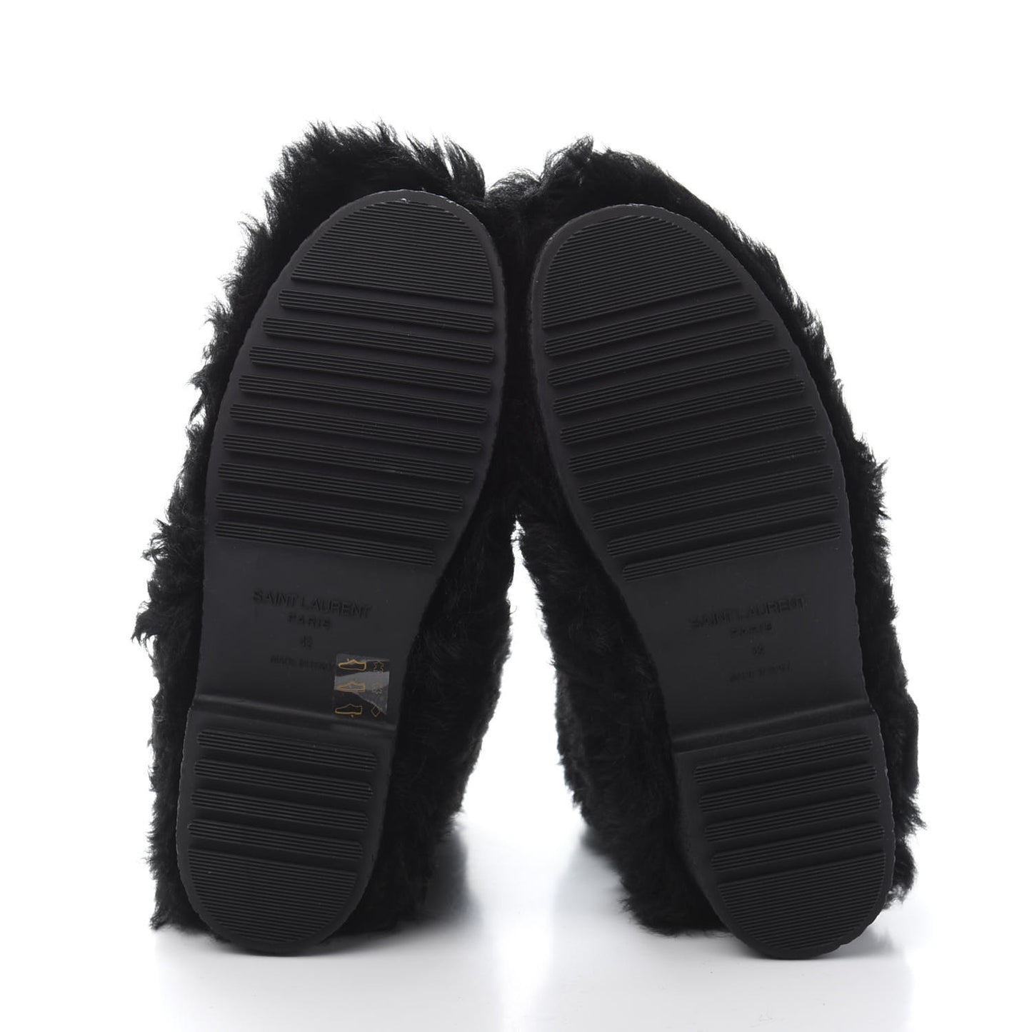 Shearling Lamb Boots 42 Black