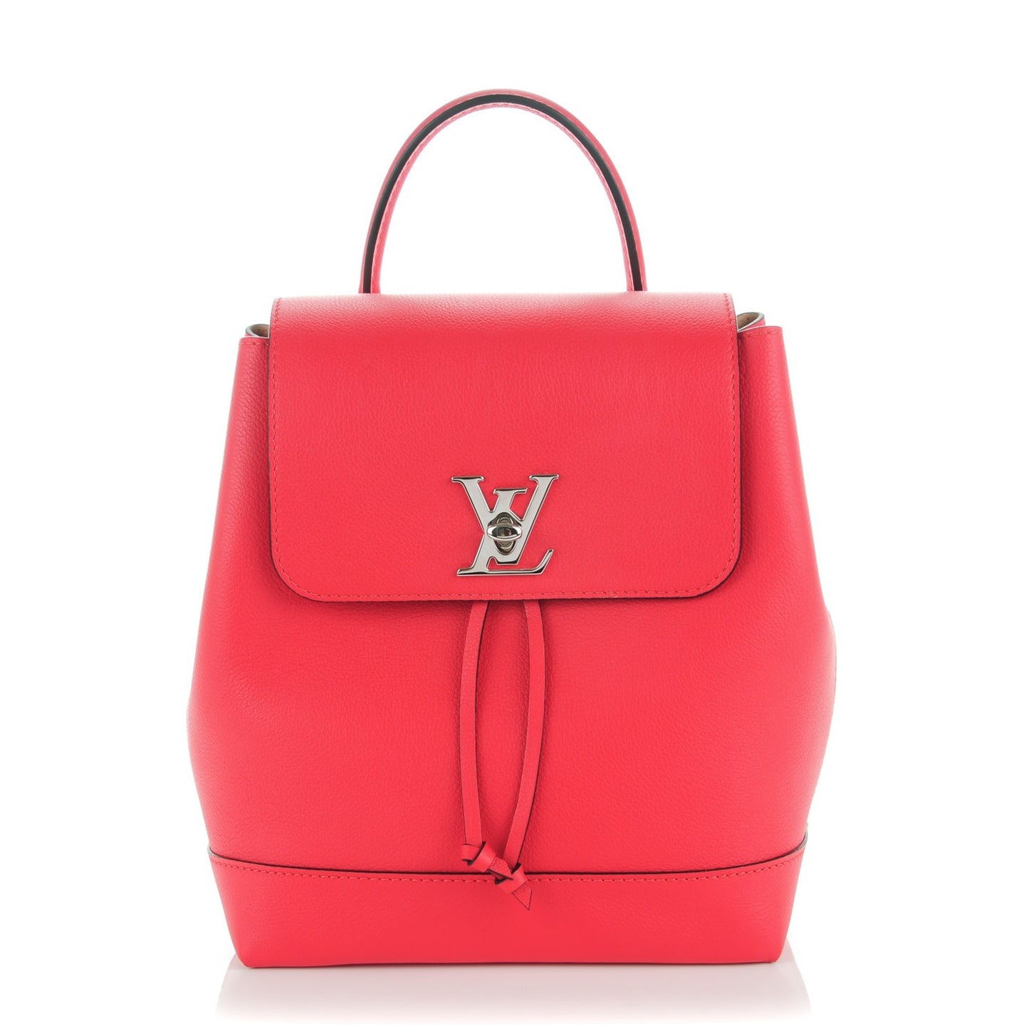 Soft Calfskin Lockme Backpack Rubis