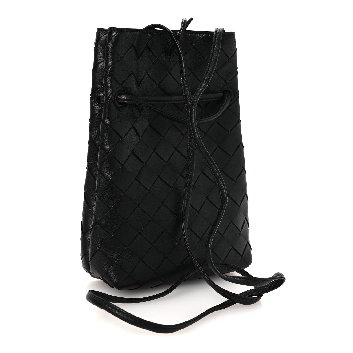 Bottega Veneta Nappa Intrecciato Andiamo Phone Pouch Black 3 of 10