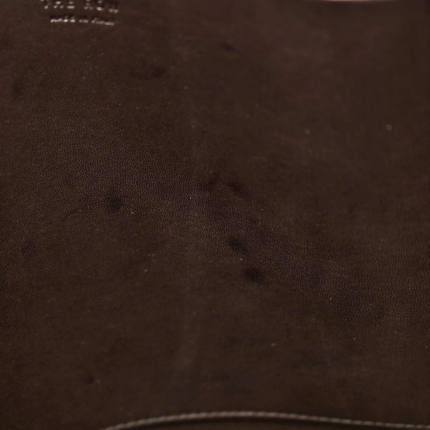 Polished Saddle Calfskin Dante Tote Dark Cuir