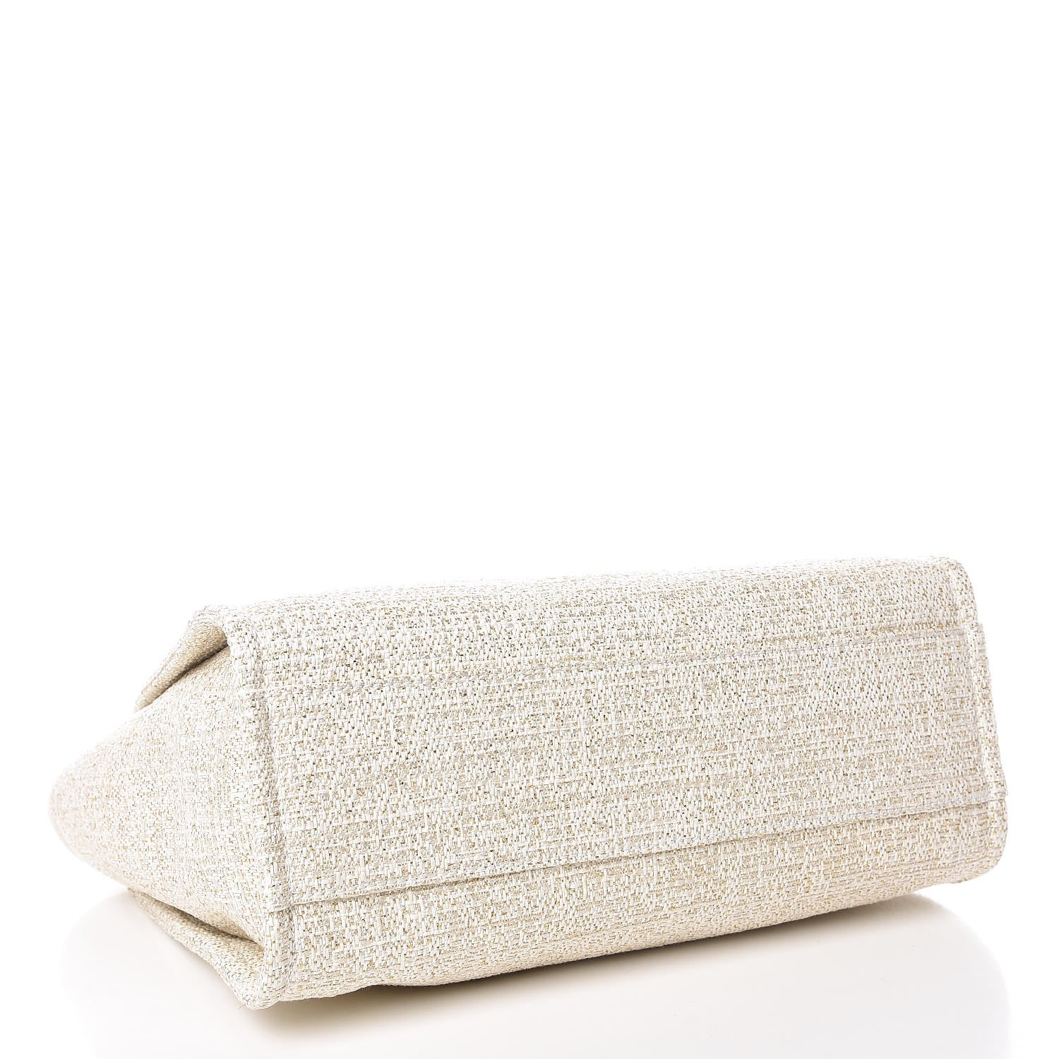 Chanel Woven Straw Raffia Small Deauville Tote Light Beige 4 of 10