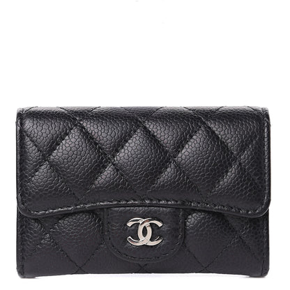 Chanel Caviar Quilted Flap Card Holder Black 1 of 9
