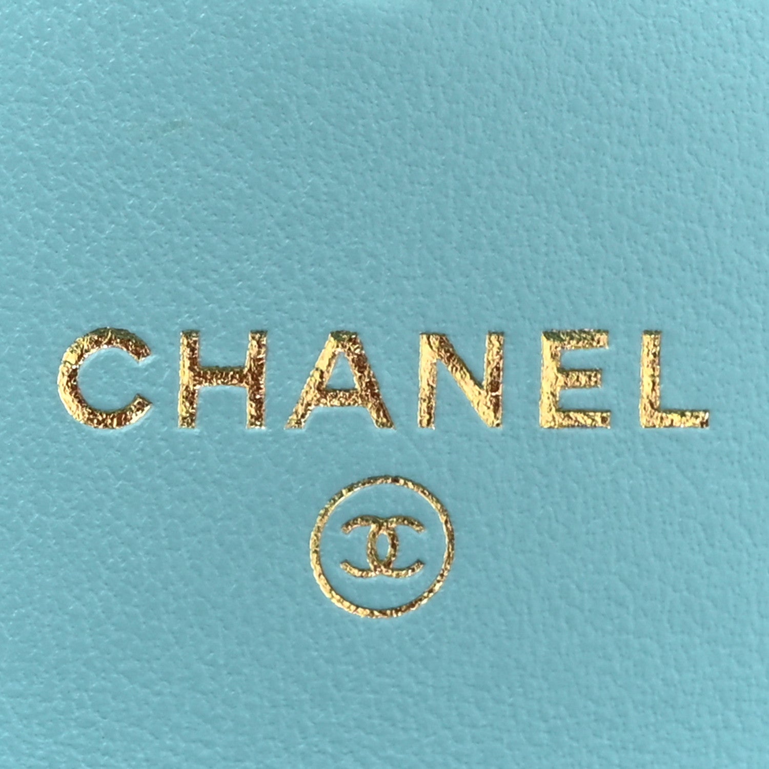 Chanel Denim Quilted Chanel 19 Flap Card Holder With Chain Light Blue 6 of 12