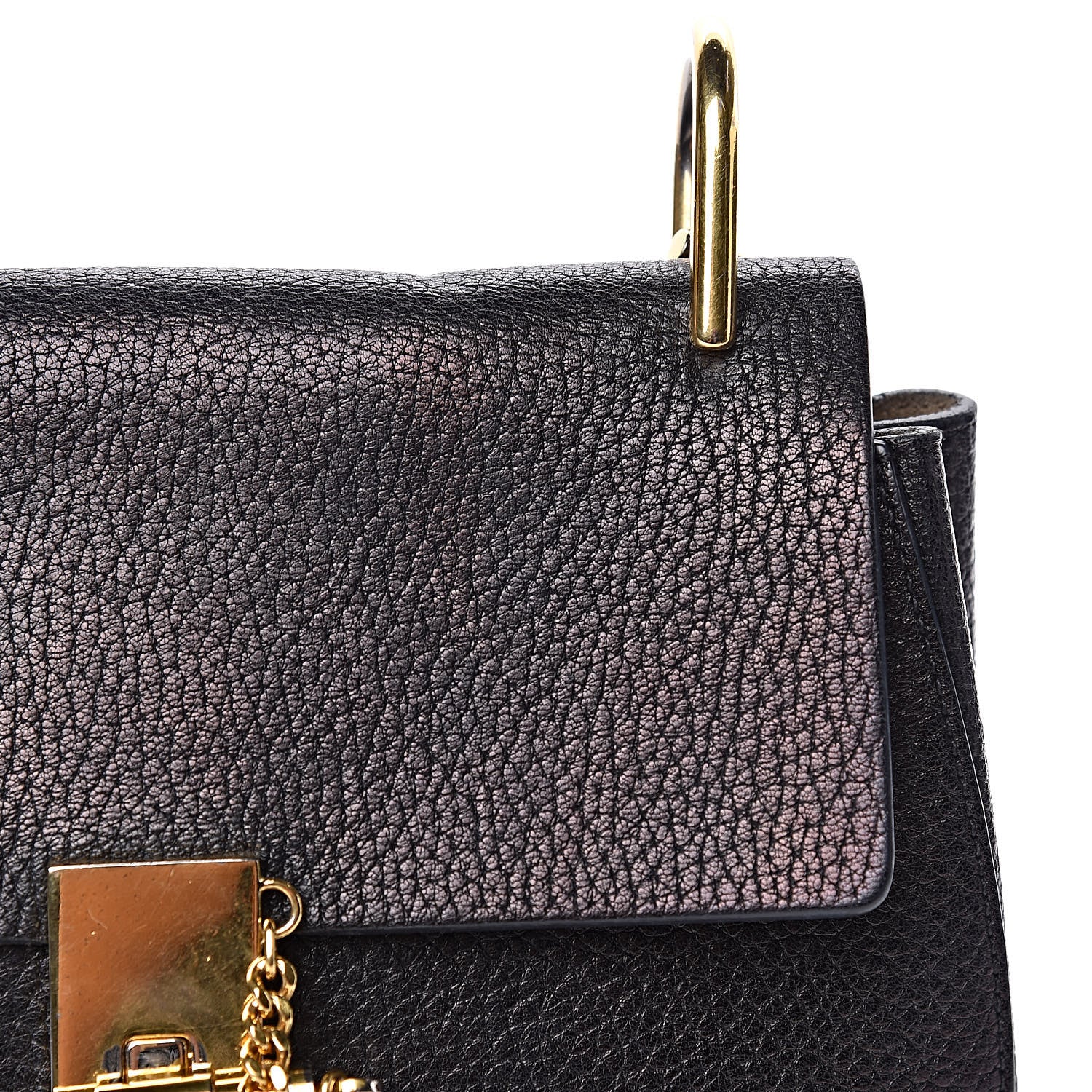 Chloe Grained Lambskin Drew Shoulder Bag Black 11 of 16