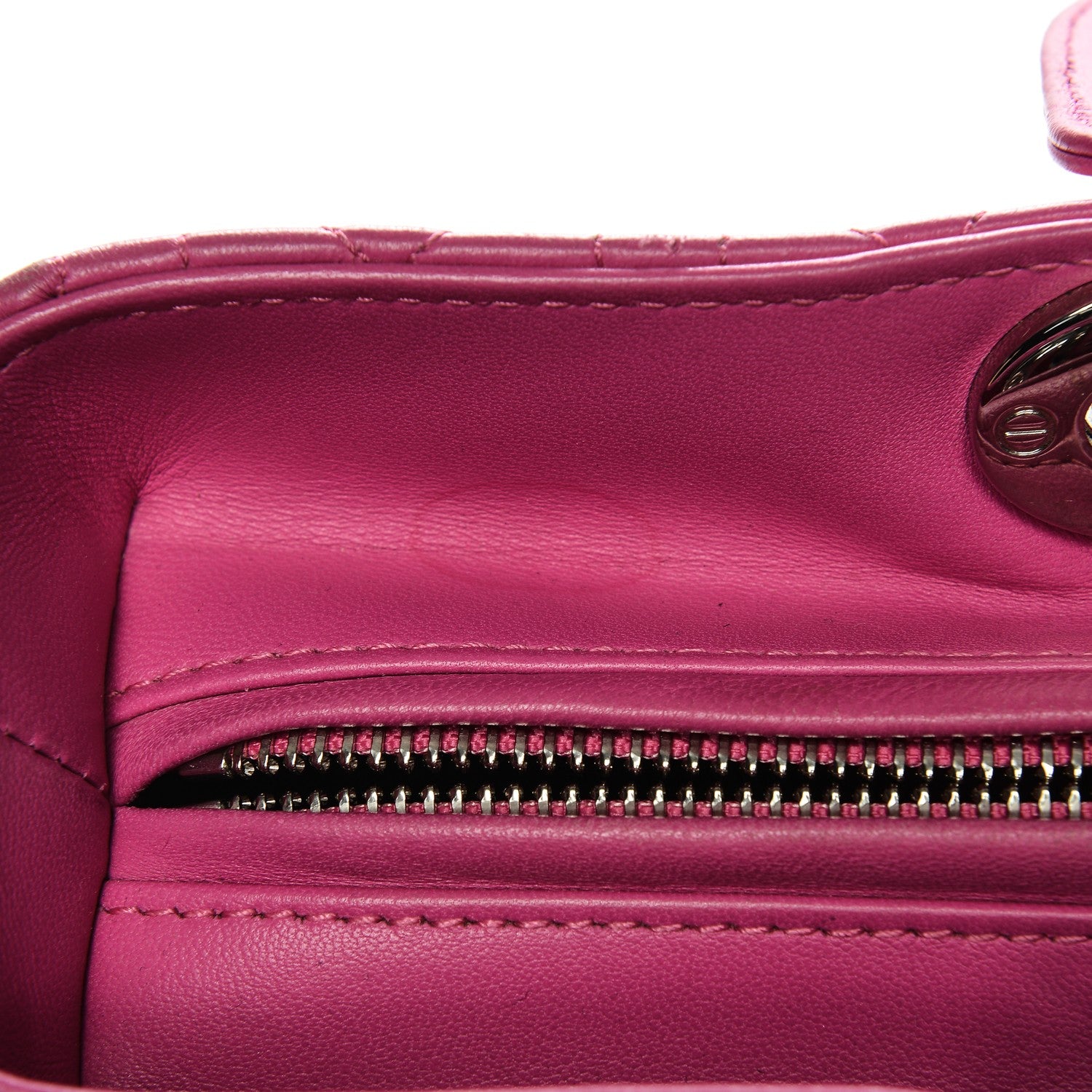 Christian Dior Lambskin Cannage Large Lady Dior Pink 15 of 22