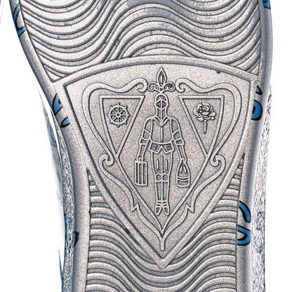 Gucci Miro Rubber Wax GucciGhost Print Mens New Ace Sneakers 8 Silver 6 of 10