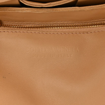 Bottega Veneta Lambskin Maxi Intrecciato Cassette Crossbody Bag Almond 6 of 10