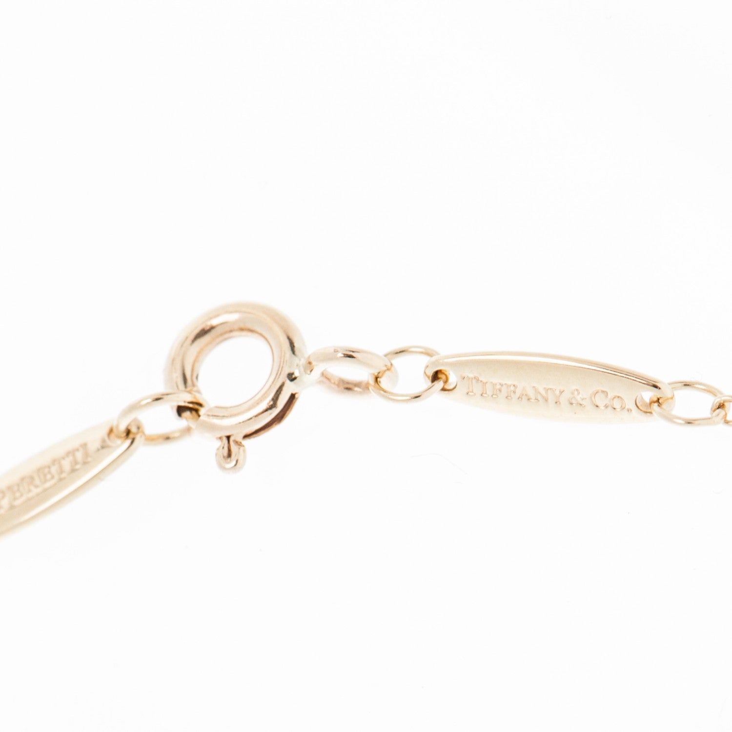 Tiffany 18K Yellow Gold Diamond .06ct Elsa Peretti Diamonds by the Yard Pendant Necklace 5 of 6