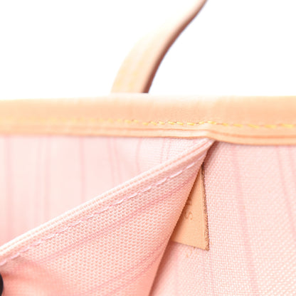 Louis Vuitton Damier Azur Neo Neverfull MM Rose Ballerine 8 of 11