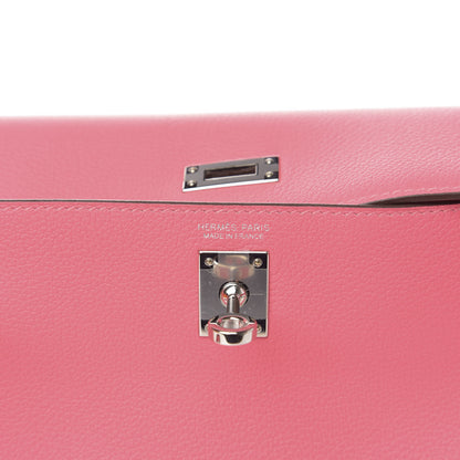 Hermes Evercolor Kelly Danse II Belt Bag Rose Azalee 6 of 12