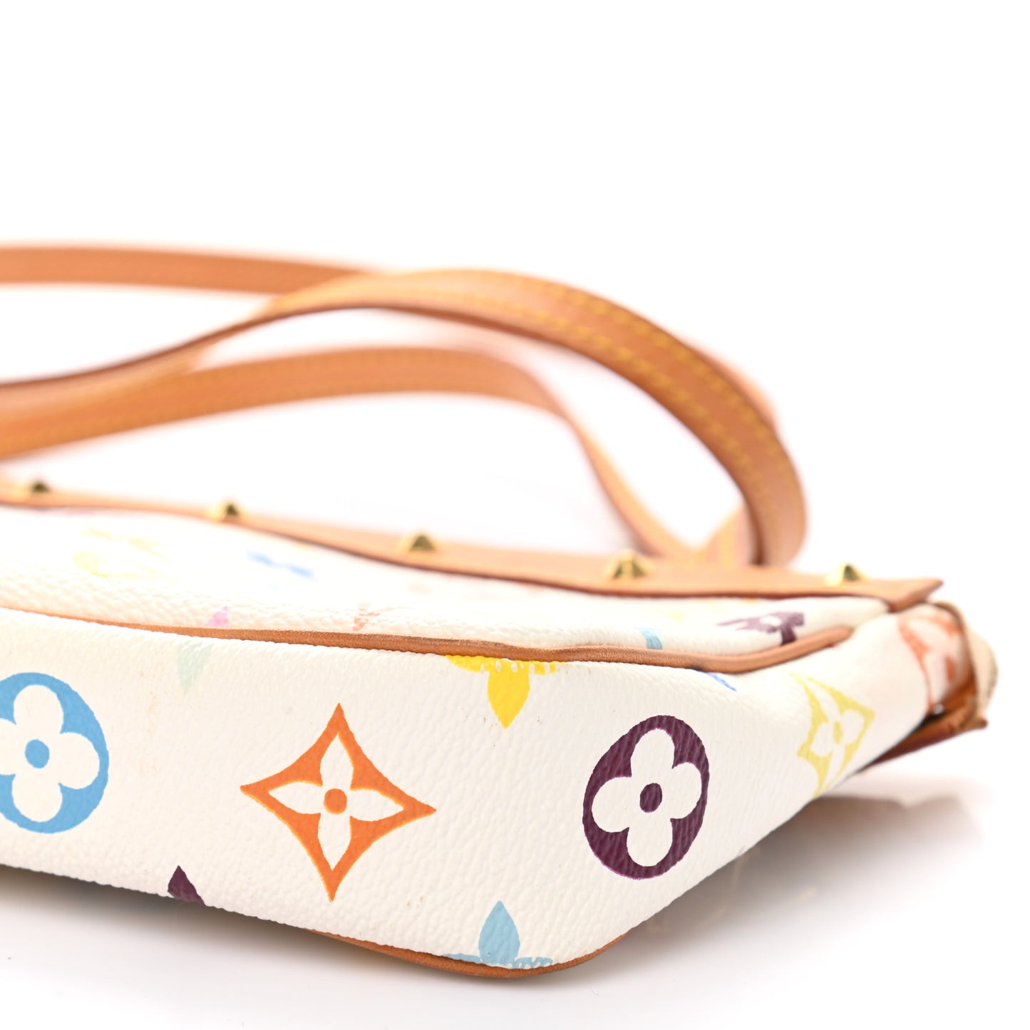 Monogram Multicolor Pochette Accessories White Long Strap