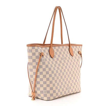 Louis Vuitton Damier Azur Neo Neverfull MM Rose Ballerine 4 of 10