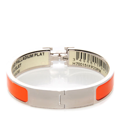 Hermes Enamel Narrow Clic Clac H Bracelet PM Orange 5 of 7