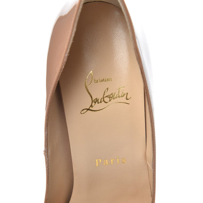 Christian Louboutin Patent Lady Peep 150 Pumps 39 Nude 7 of 11