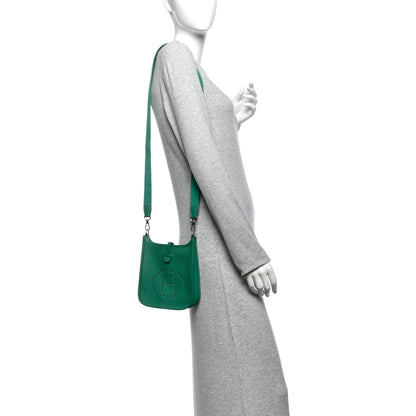 Hermes Taurillon Clemence Evelyne TPM Vert Vertigo 2 of 11