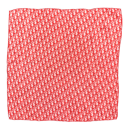 Christian Dior Cotton Monogram Scarf Red 1 of 2