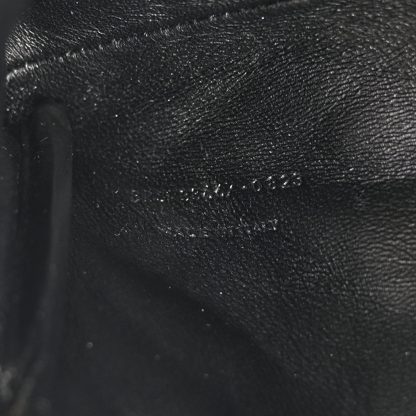 Patent Quilted Gaby Zipped Pouch Black