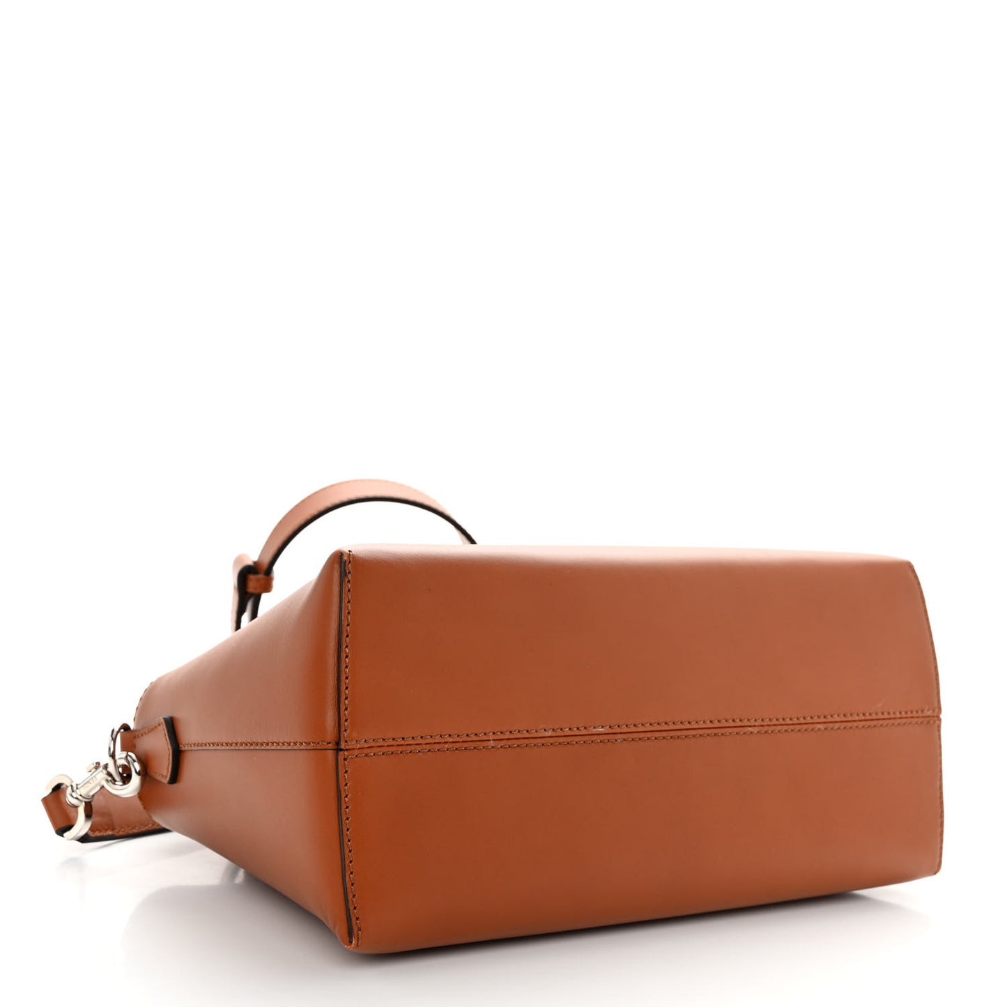 Vitello King Logo Embossed Medium By The Way Boston Bag Cuoio