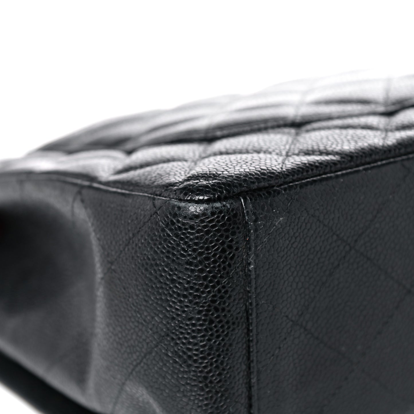 Caviar Quilted Maxi Double Flap Black