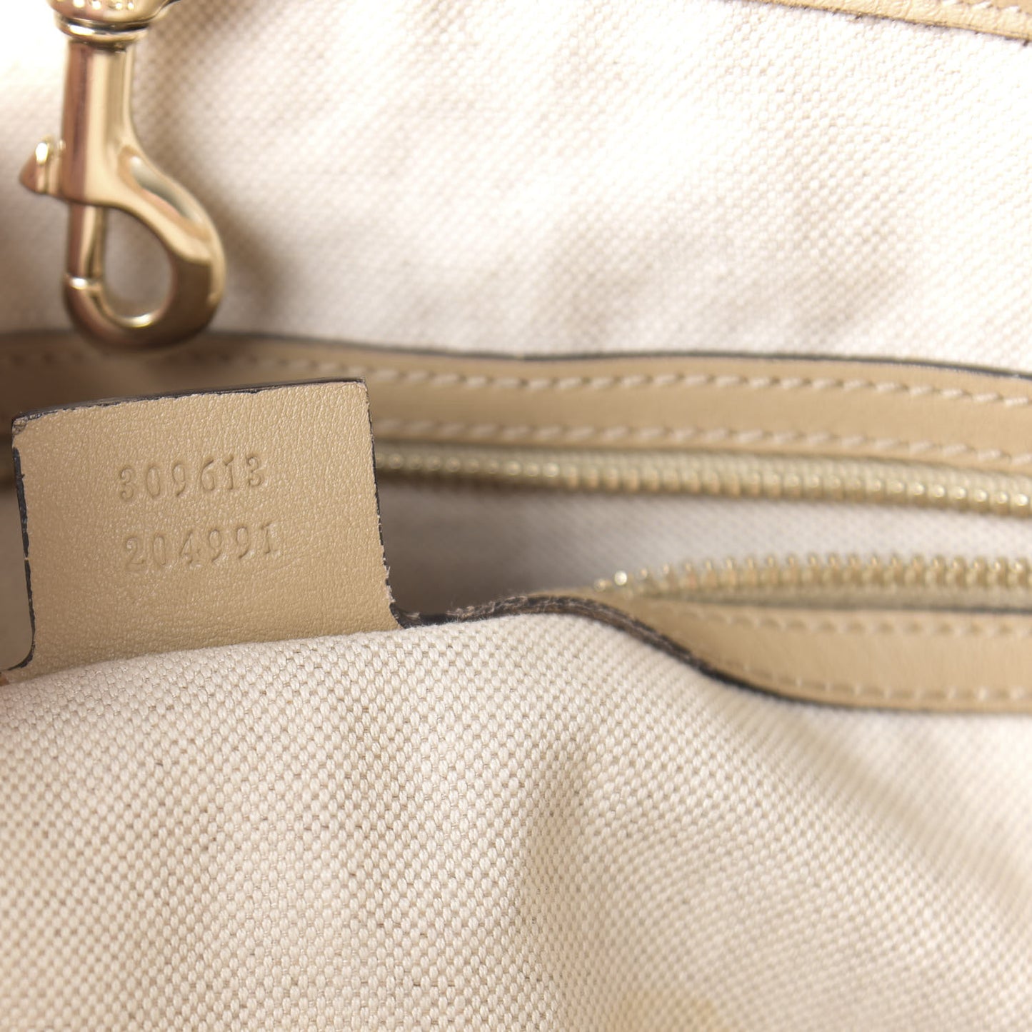 GG Supreme Monogram Medium Nice Tote Beige