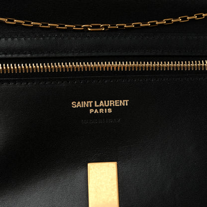 Saint Laurent Box Calfskin Voltaire Wallet On Chain Black 6 of 9