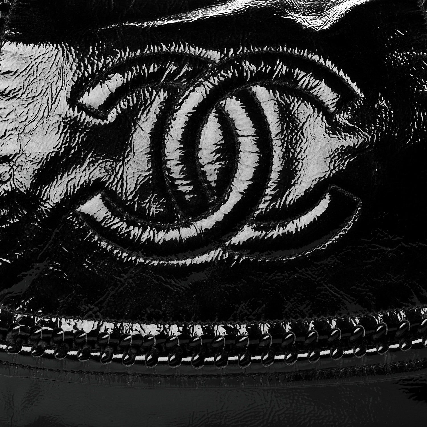 Chanel Patent Luxe Ligne Flap Black 8 of 10
