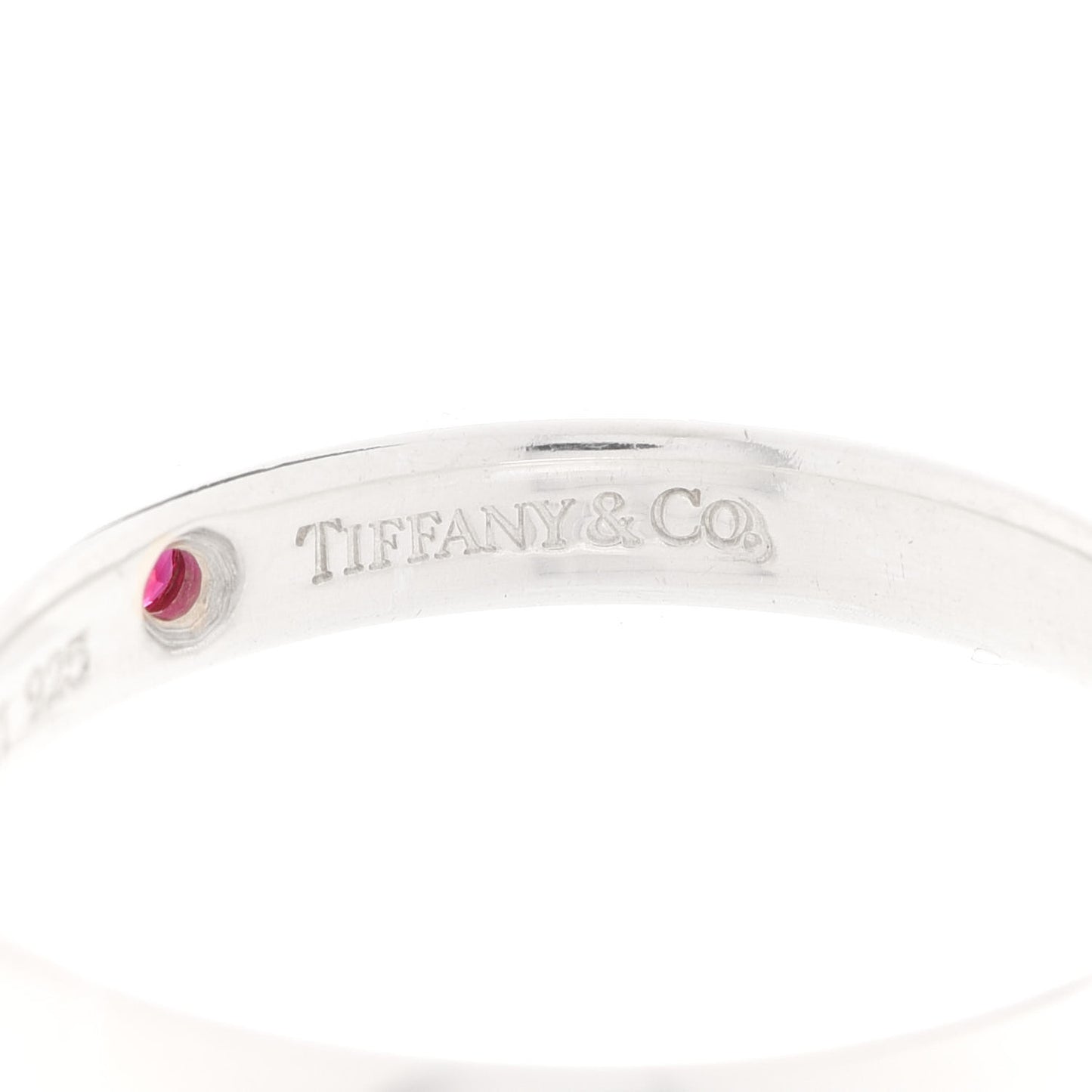 Sterling Silver Ruby Elsa Peretti Band Ring 52 6