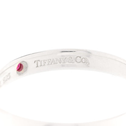 Tiffany Sterling Silver Ruby Elsa Peretti Band Ring 52 6 4 of 5