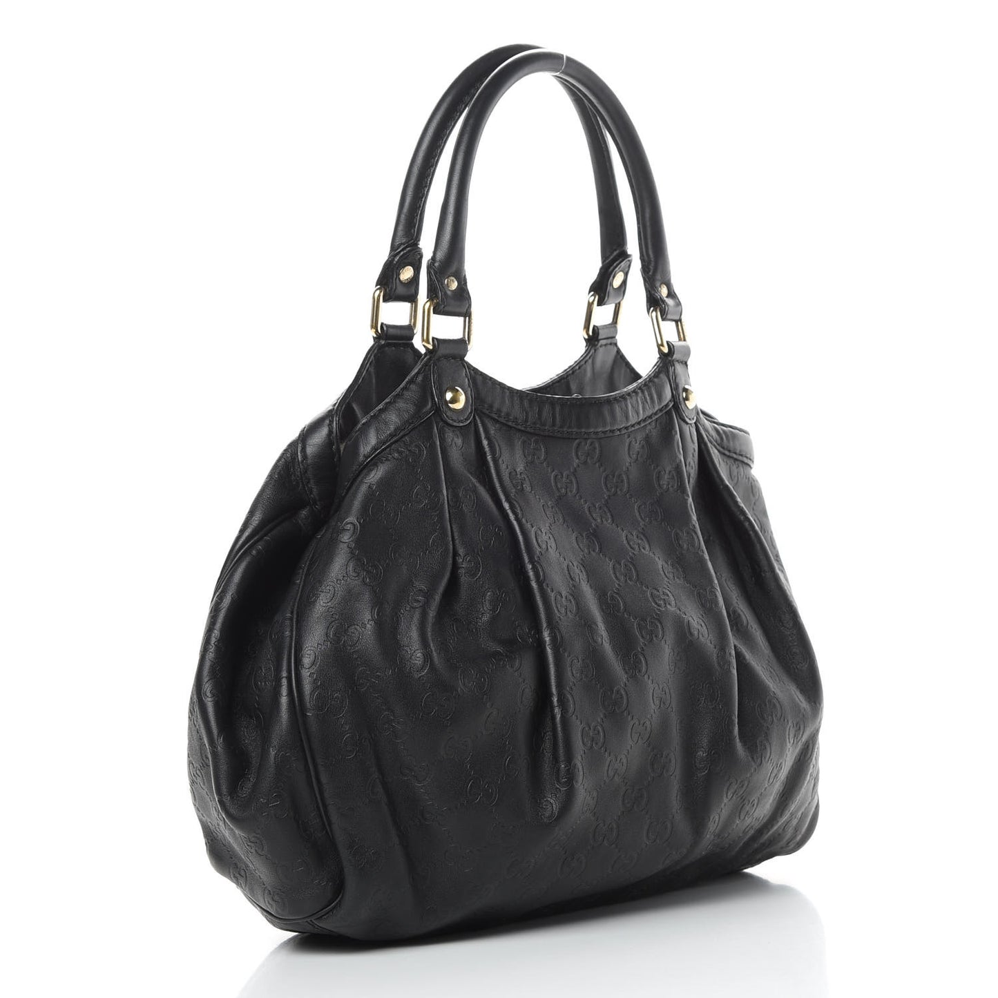 Guccissima Medium Sukey Tote Black