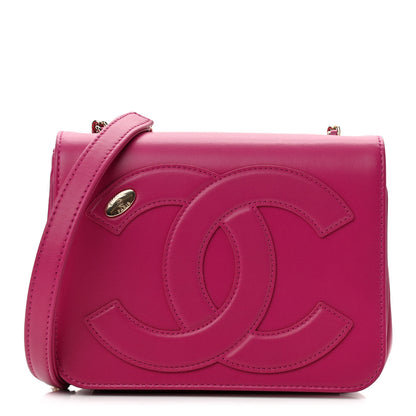 Chanel Lambskin CC Mania Flap Bag Pink 1 of 10