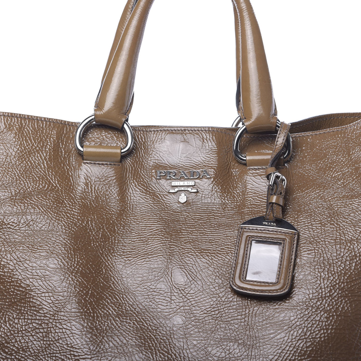 Prada Vernice Sfumata Tote Fumo Sfumato 10 of 12