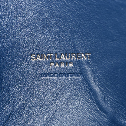 Saint Laurent Grained Calfskin Small Sac De Jour Denim Blue 6 of 15