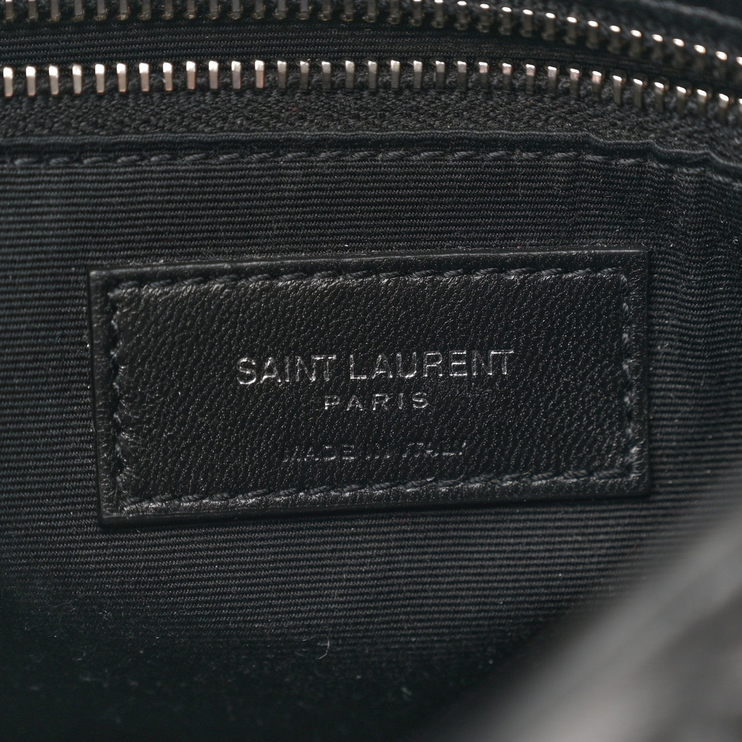 Saint Laurent Lambskin Quilted Toy Loulou Puffer Monogram Chain Satchel Black 6 of 11