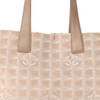 Chanel Nylon Medium Travel Tote Beige 8 of 10