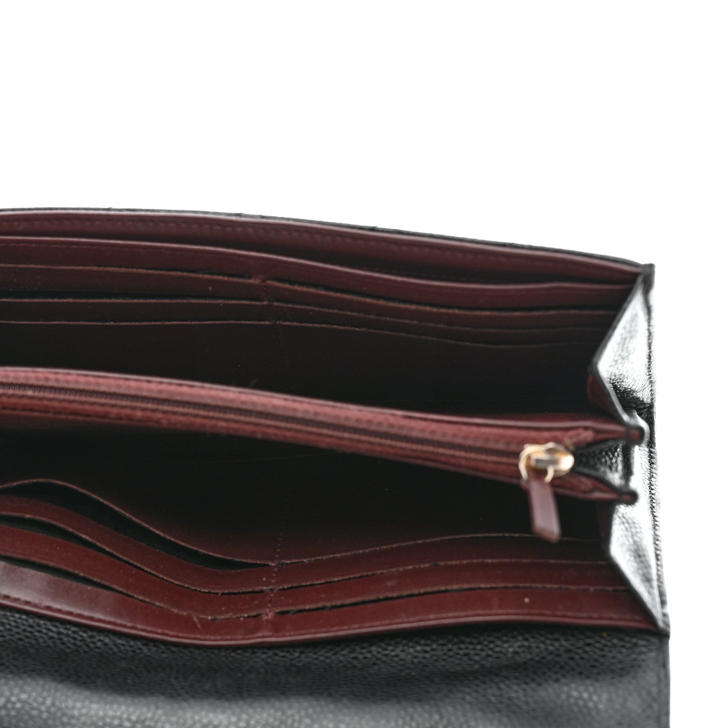 Chanel Caviar Quilted Large Gusset Flap Wallet Black 5 of 10