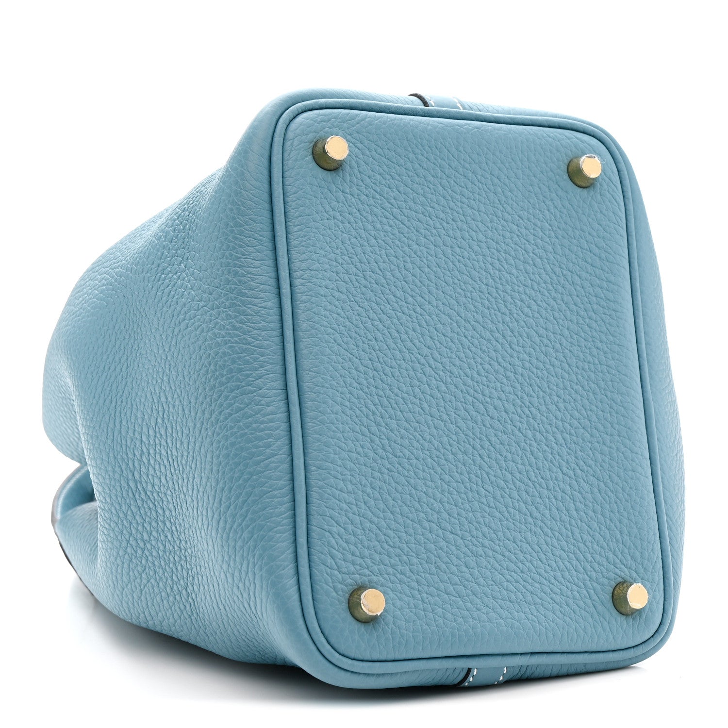 Hermes Taurillon Clemence Picotin Lock 18 PM New Blue Jean 4 of 10