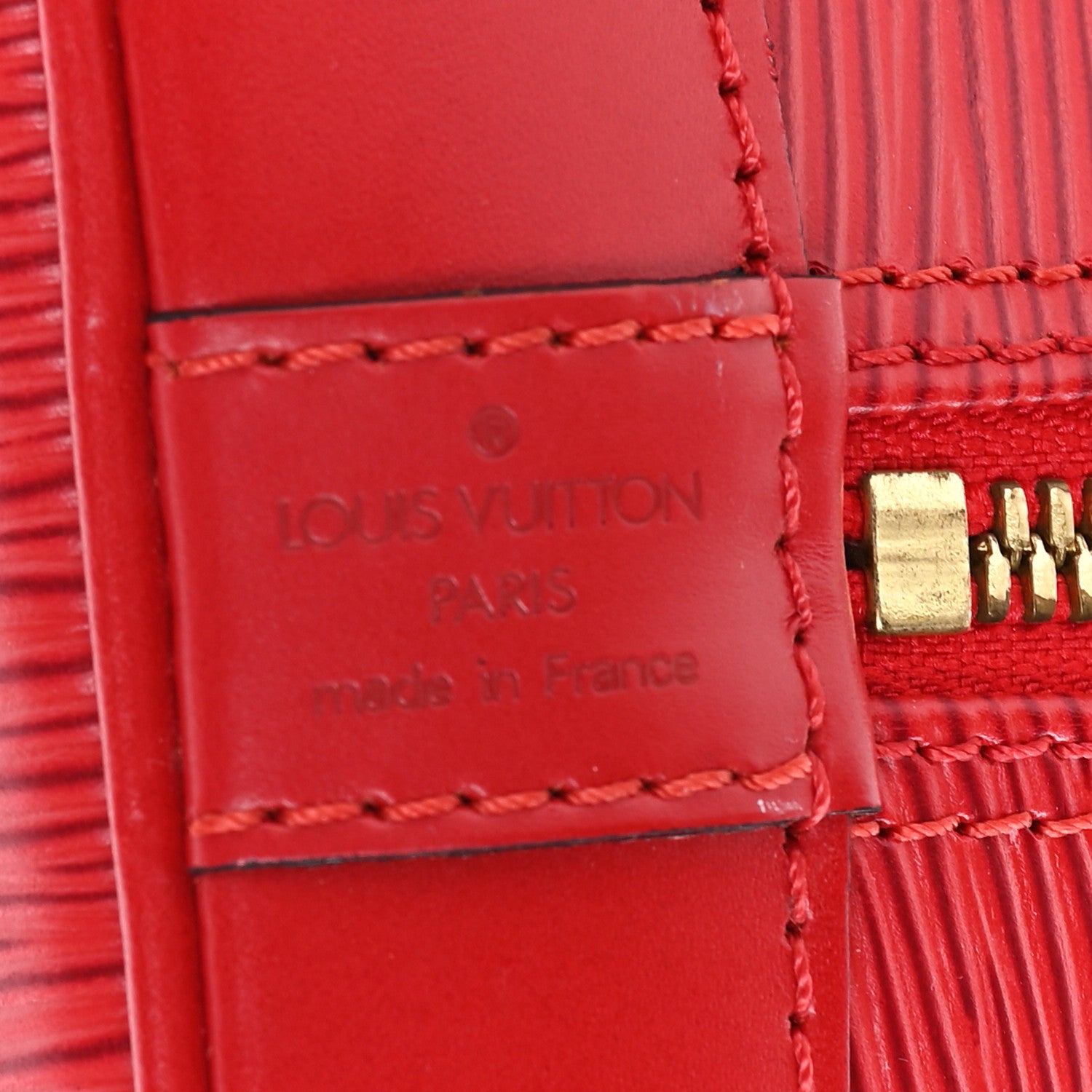 Louis Vuitton Epi Alma PM Castillan Red 6 of 9
