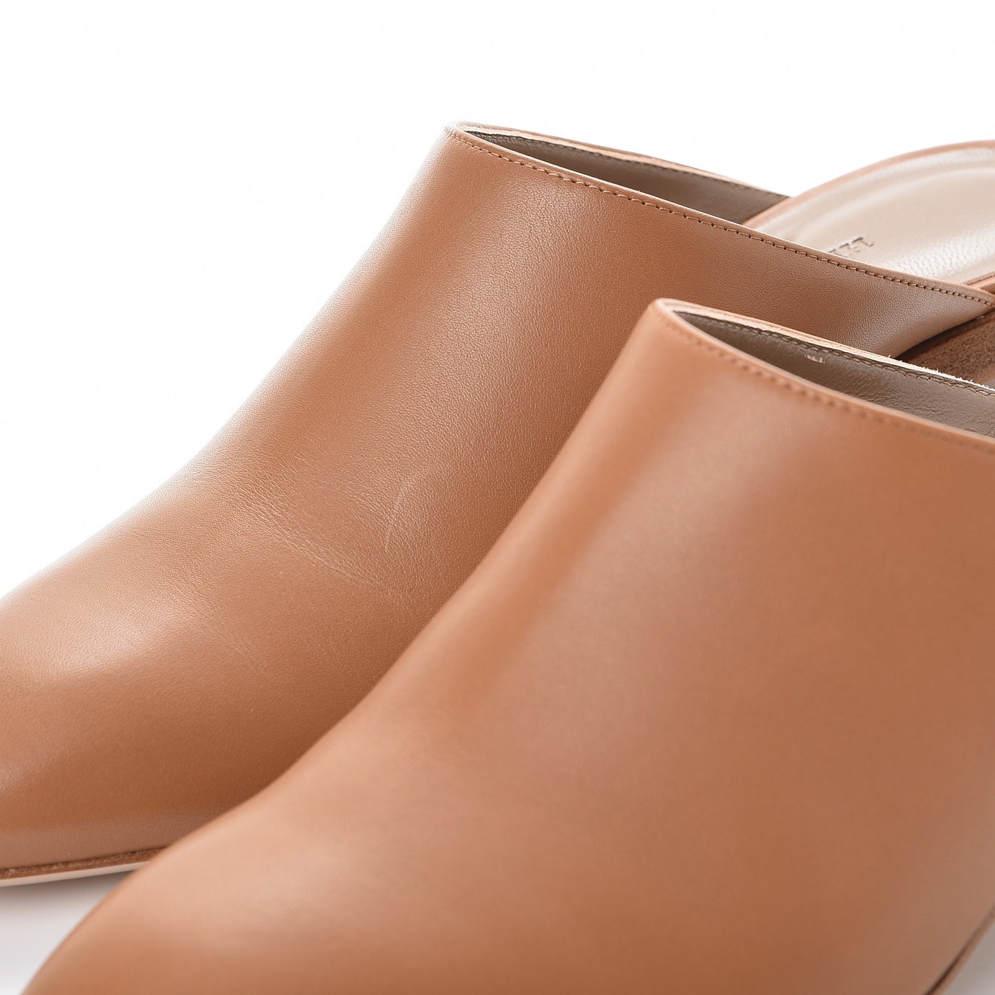 Calfskin Reveuse Mules 37.5 Palissandre