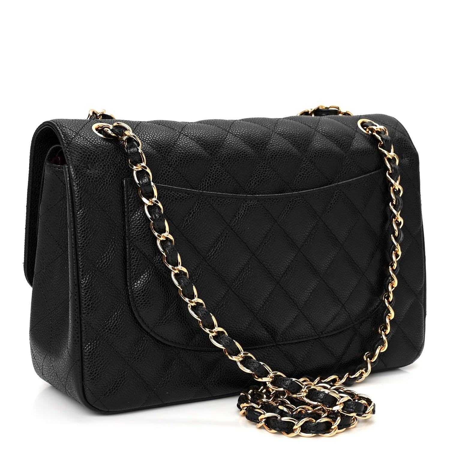 Chanel Caviar Quilted Jumbo Double Flap Black 3 of 12