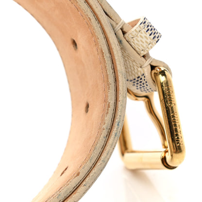 Louis Vuitton Damier Azur 38mm Solo Belt 85 34 9 of 9