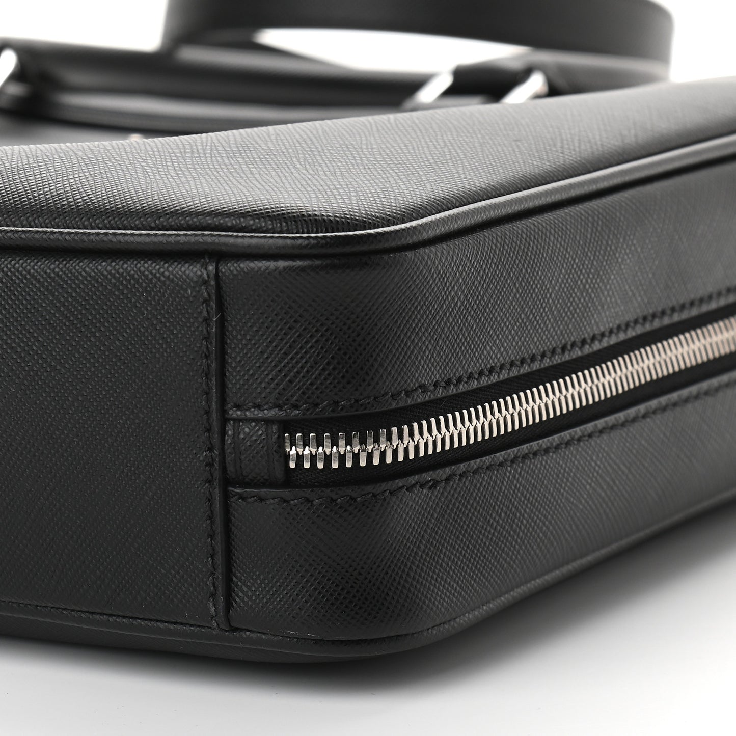 Saffiano Travel Briefcase Black