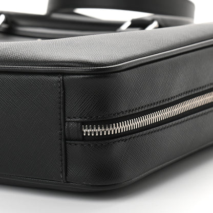 Prada Saffiano Travel Briefcase Black 8 of 8