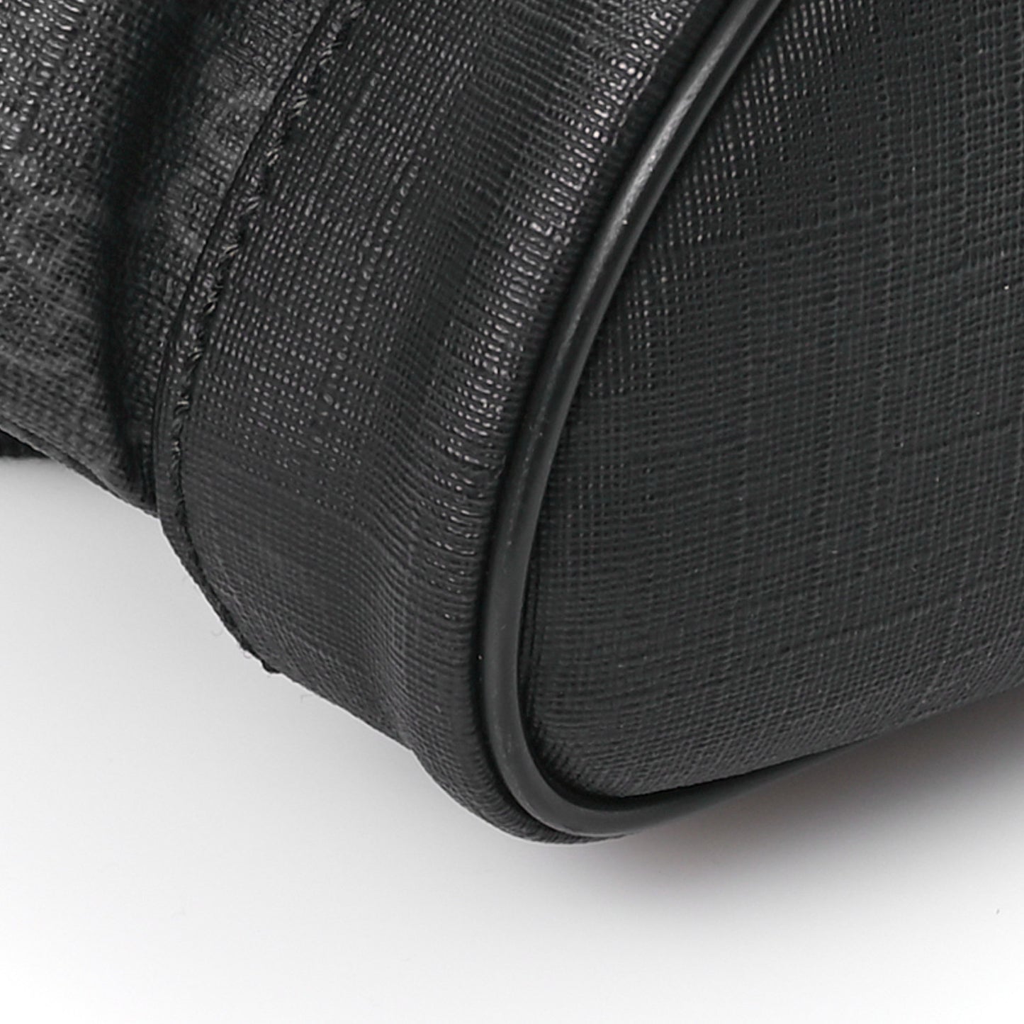 Soft GG Supreme Monogram Calfskin Web Double Buckle Backpack Black