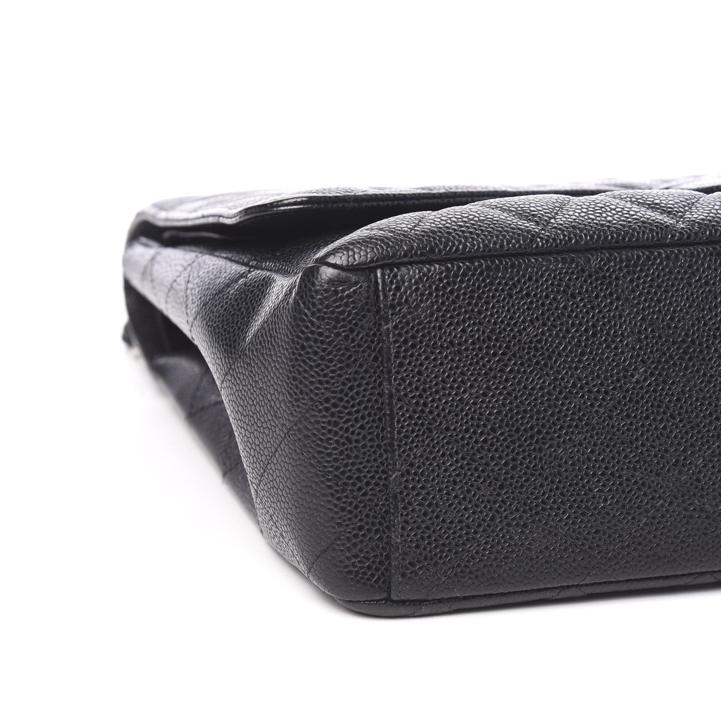Caviar Quilted Maxi Double Flap Black