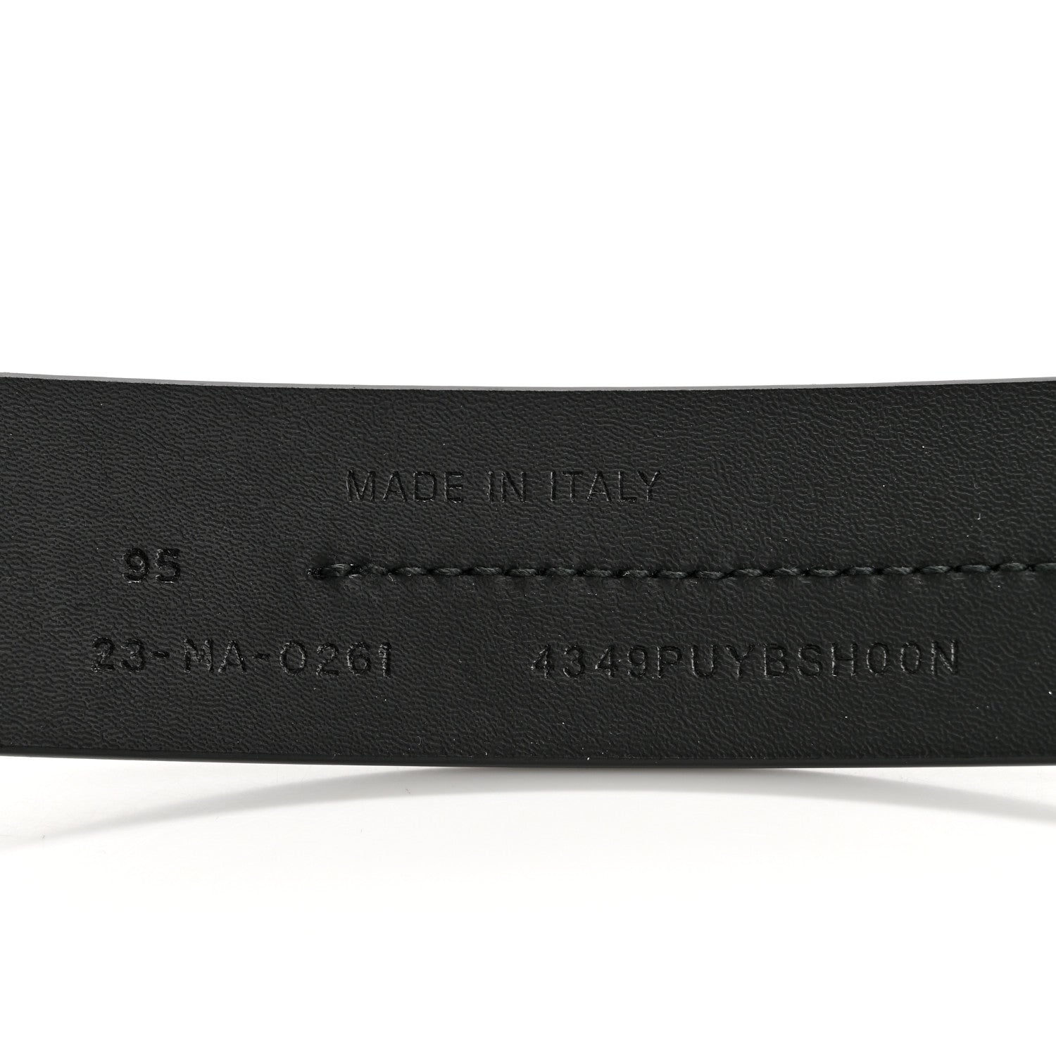 Christian Dior Calfskin Dior Homme 30mm Belt 95 38 Black 6 of 6